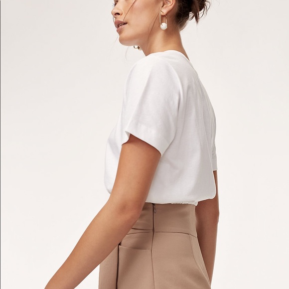 ARITZIA Wilfred Piaf Crop T-Shirt Pink - Picture 9 of 12